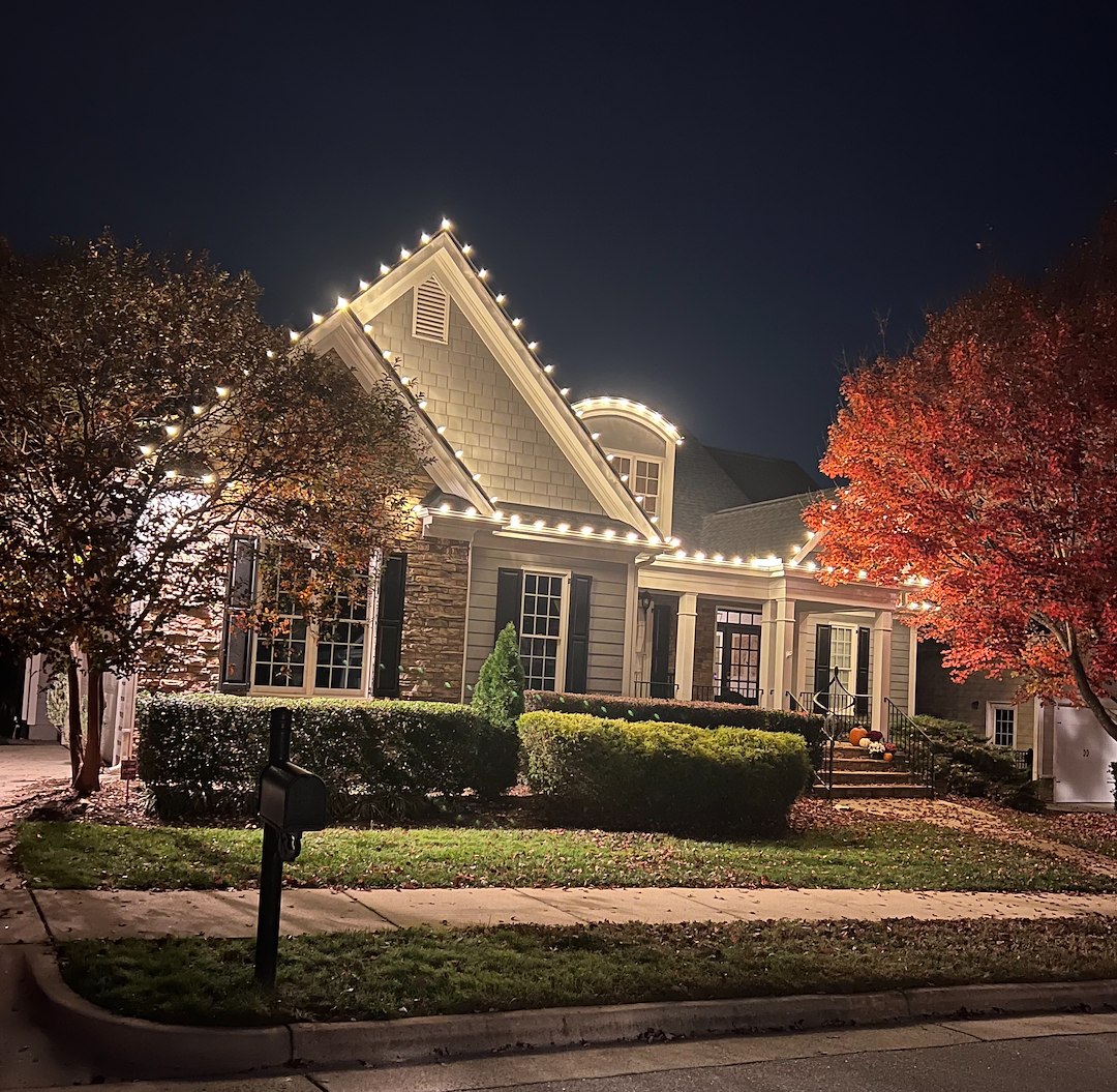 Christmas Lights Installation in Apex, NC